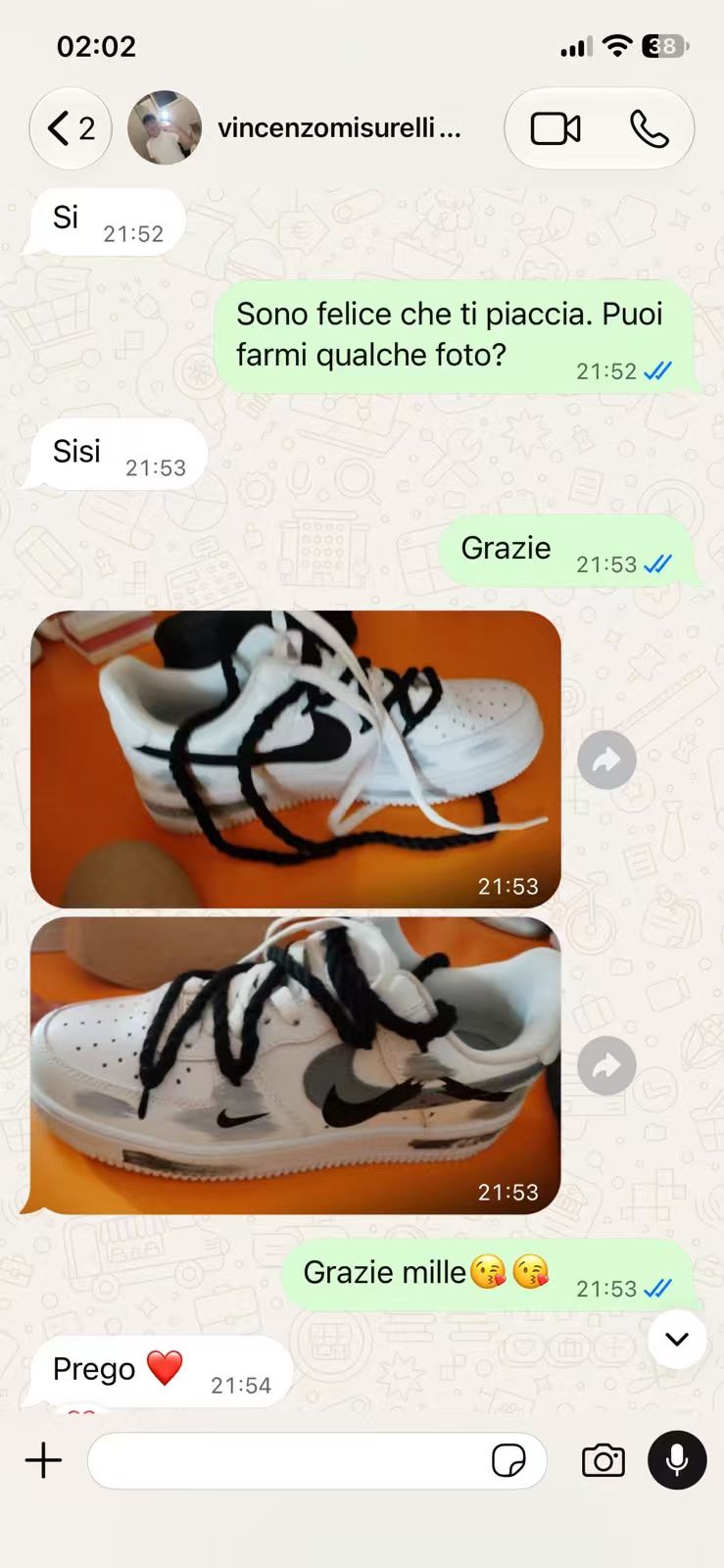 Customer message 1